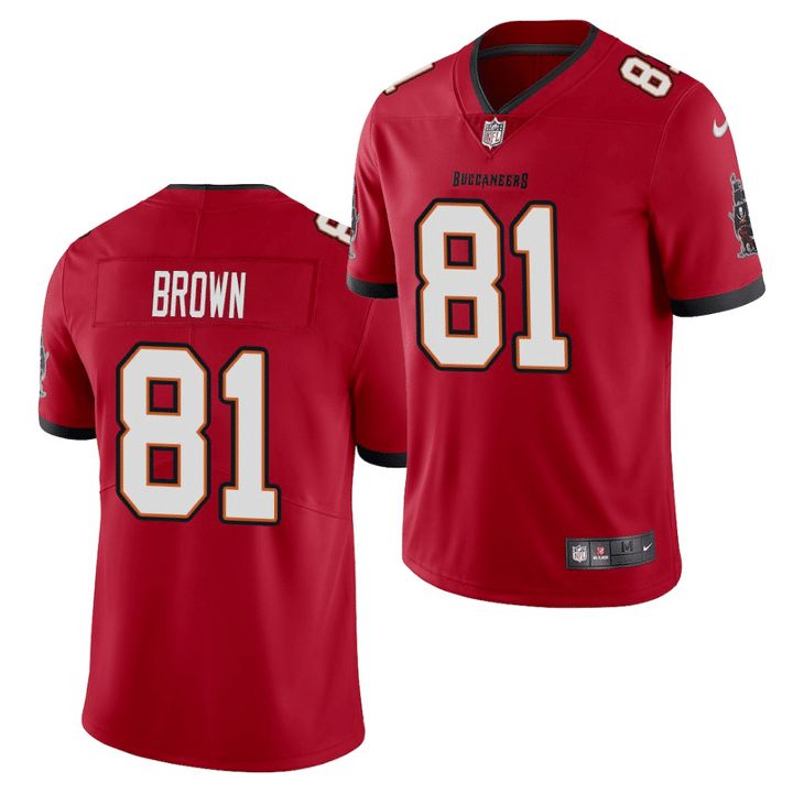 Men Tampa Bay Buccaneers #81 Antonio Brown Nike Red Vapor Limited NFL Jersey->tampa bay buccaneers->NFL Jersey